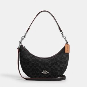 NWT Coach Outlet Aria Shoulder Bag In Signature Denim